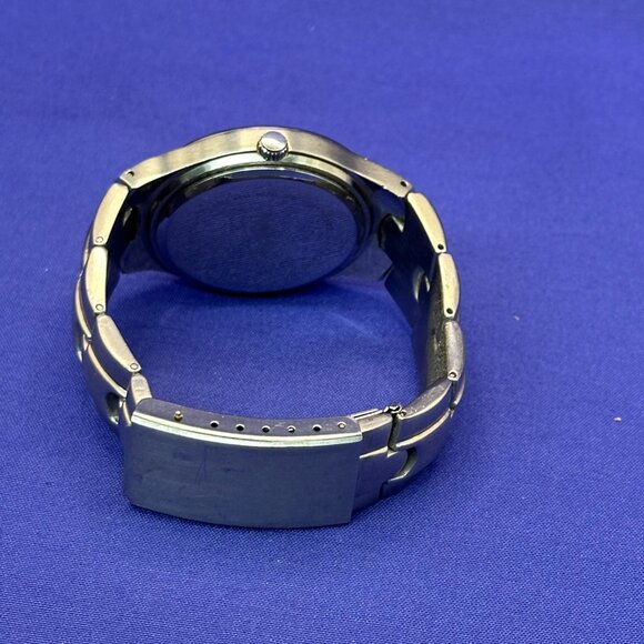 Massimo Indigo Blue Silver-Tone Quartz Watch.  Fresh Battery. - Picture 6 of 15